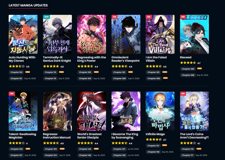 MangaSS safe & legal manga manhwa manhua reader